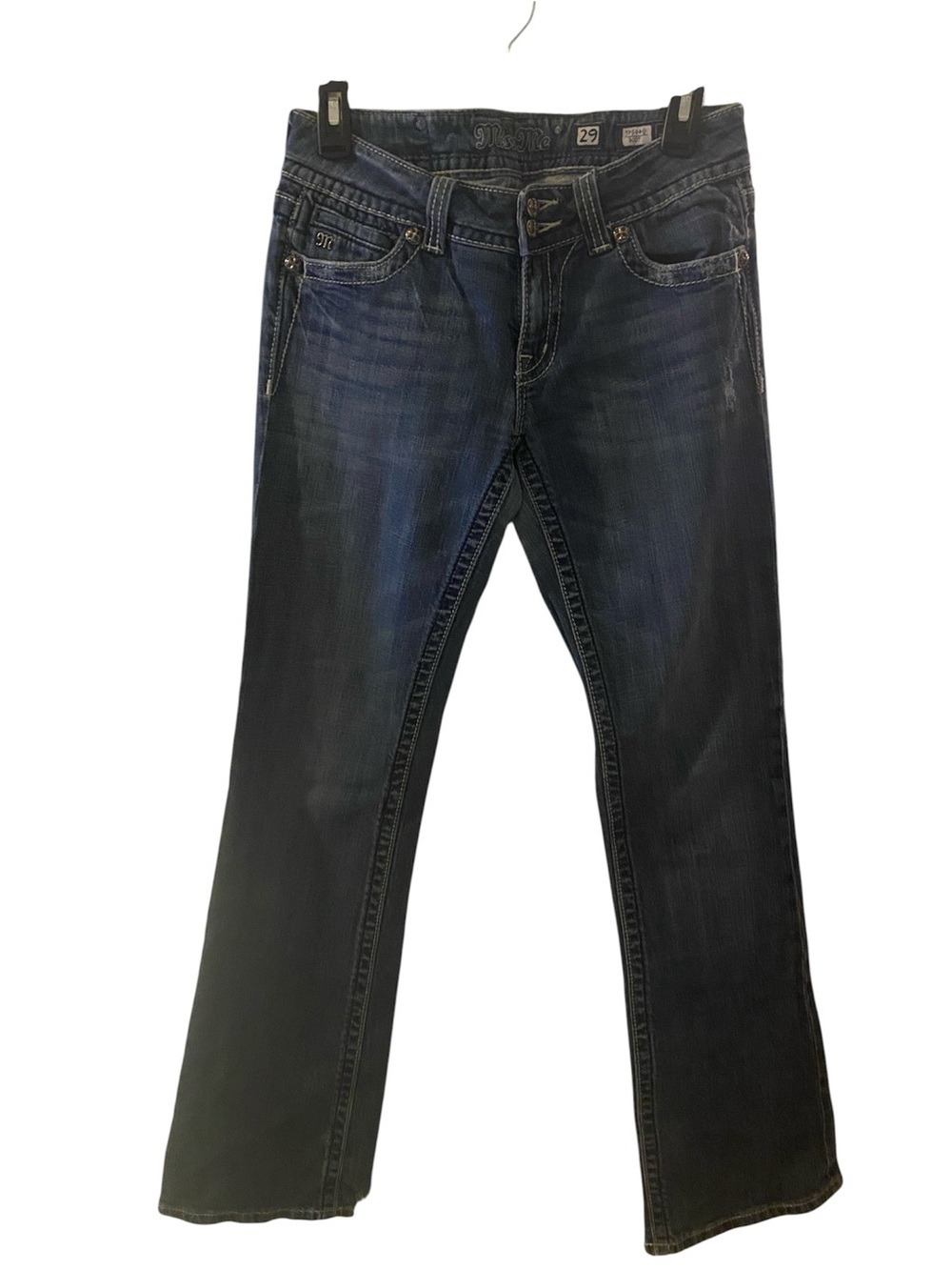 Miss Me Distressed Bootcut Jeans Size 29